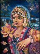 dipinti Krishna, dipinti Radha e Krishna, dipinti Radharani arte vedica