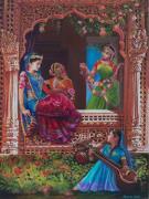 arte Vedica, mostra di quadri al festival dell'oriente, India, Krishna, radha