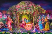 dipinti Krishna, dipinti Radha e Krishna, dipinti Radharani arte vedica